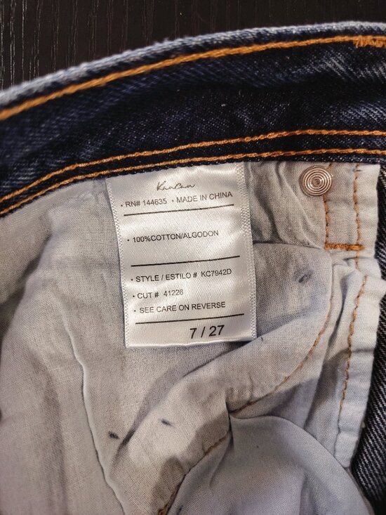 KanCan High Rise Distressed Denim Shorts Button Fly Frayed Hem Size 27 * - Picture 8 of 9